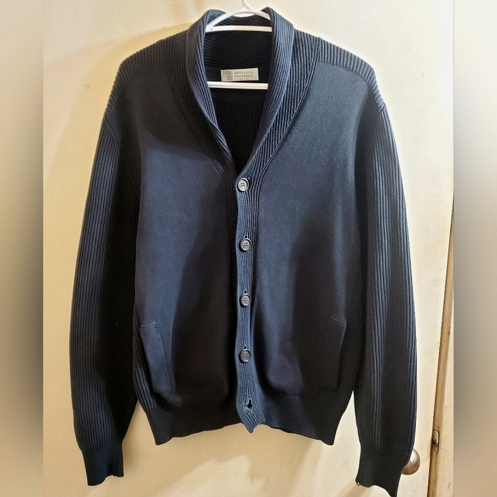Brunello Cucinelli shawl collar cardigan